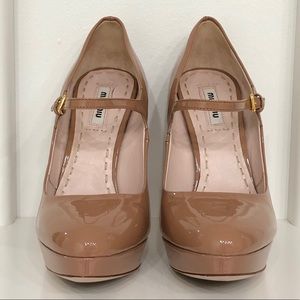 Mary Jane Cammeo Patent Leather Platform